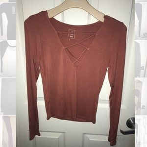 Long sleeve pink shirt